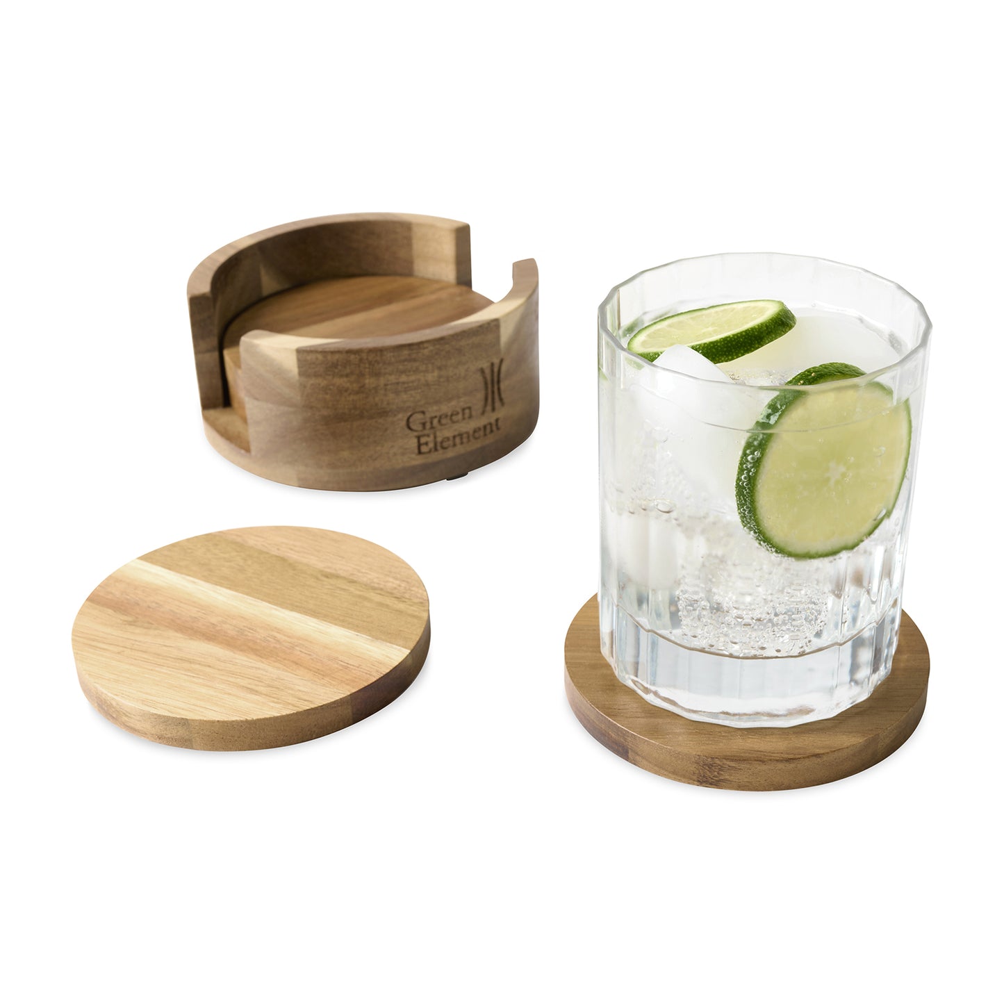 Wood La Cuisine Coaster Set