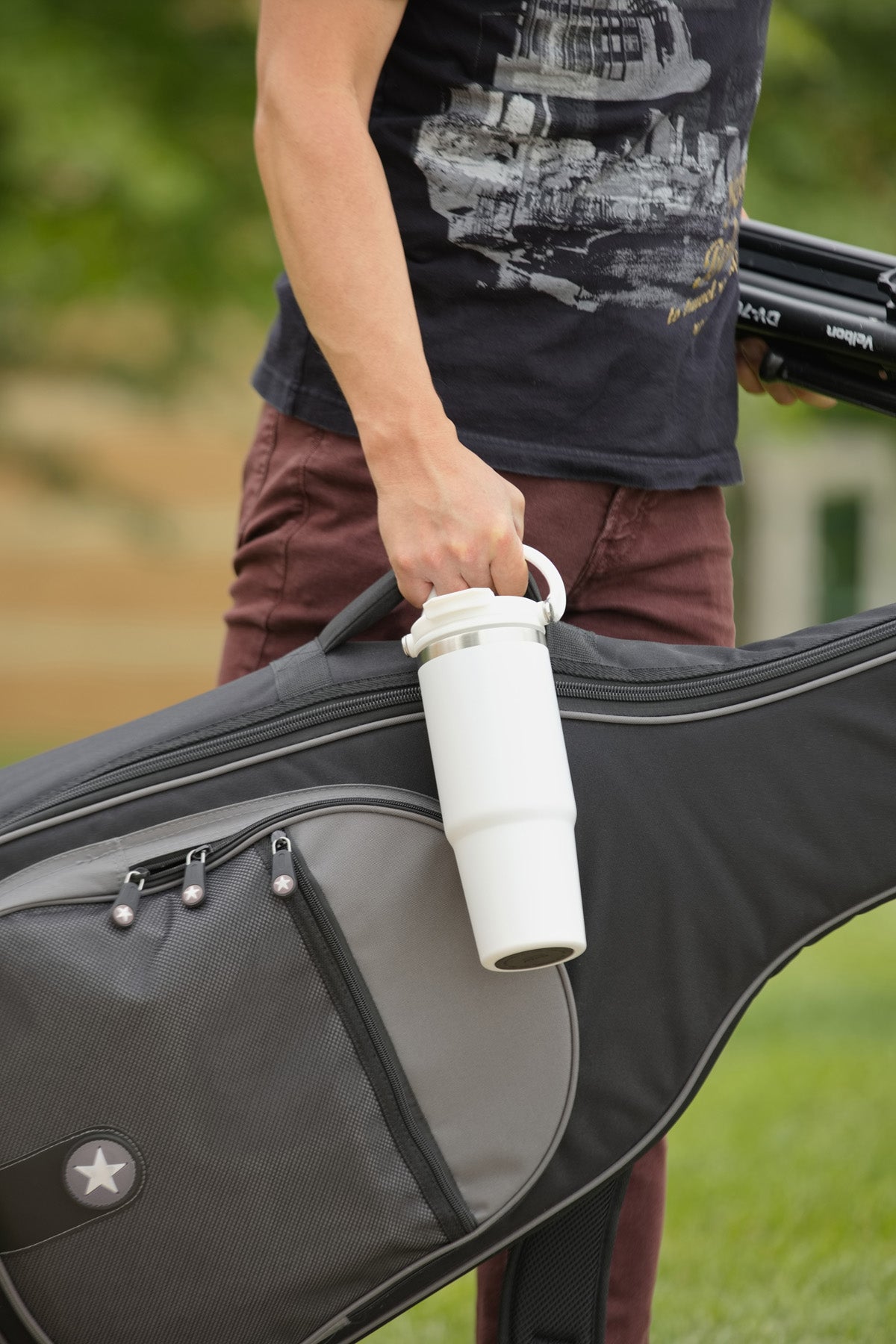 Black SENSO® Venture DuoFlow 30 oz Vacuum Insulated Stainless Steel Travel Tumbler