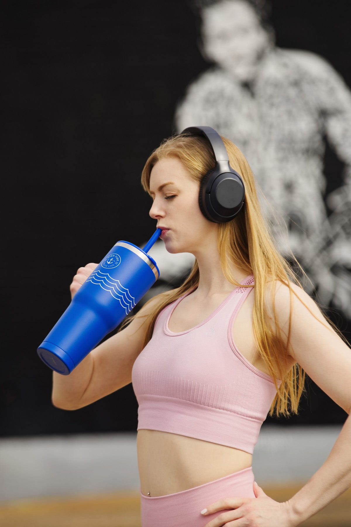 Birch SENSO® Summit 40 oz Insulated Stainless Steel Travel Mug with Press-In Straw Lid