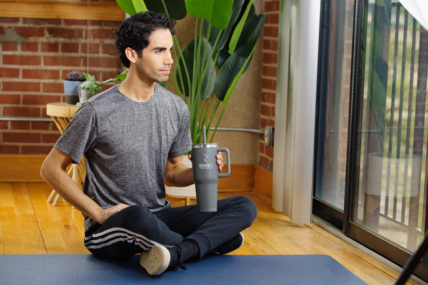 Birch SENSO® Summit 40 oz Insulated Stainless Steel Travel Mug with Press-In Straw Lid