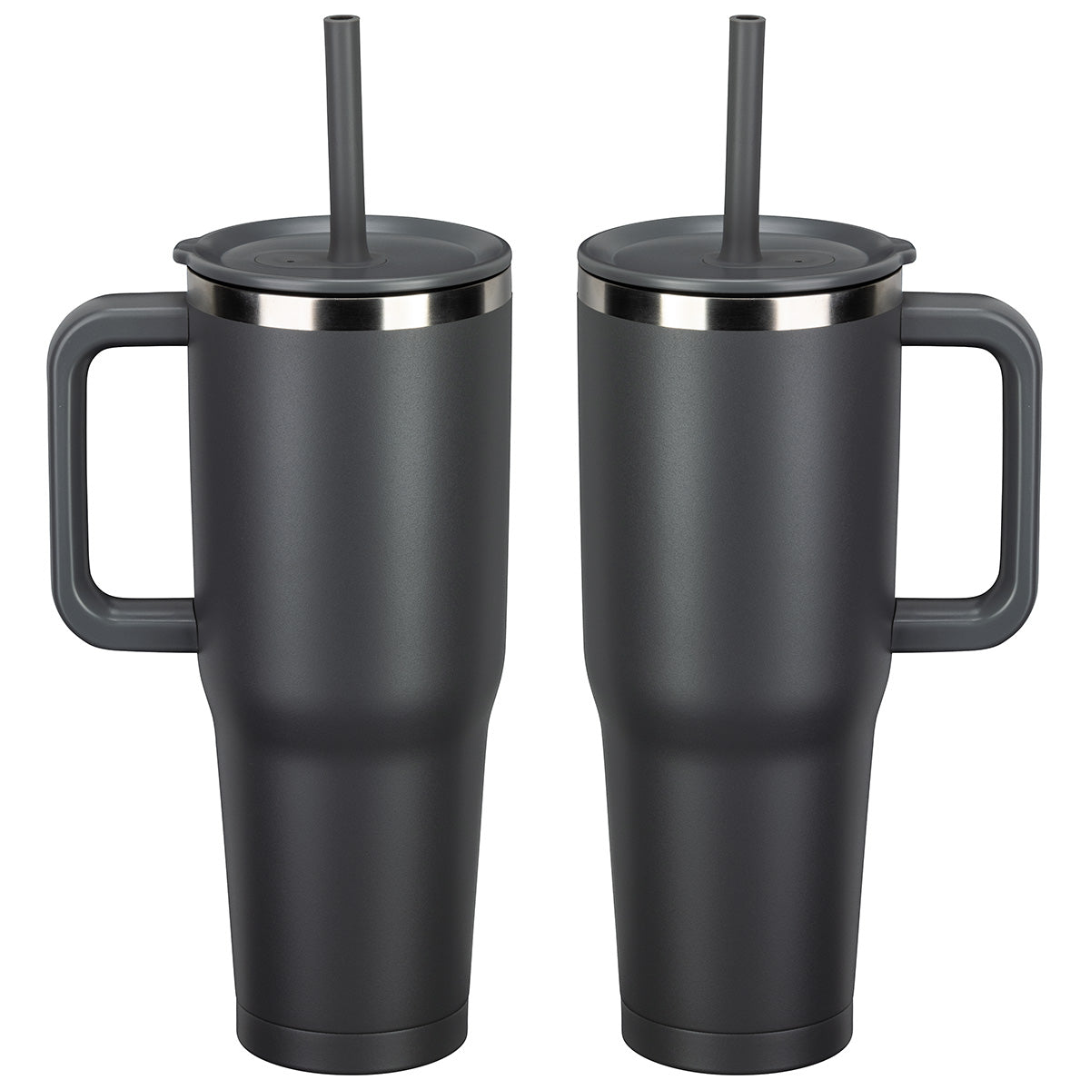 SENSO® Summit 40 oz Insulated Stainless Steel Travel Mug with Press-In Straw Lid