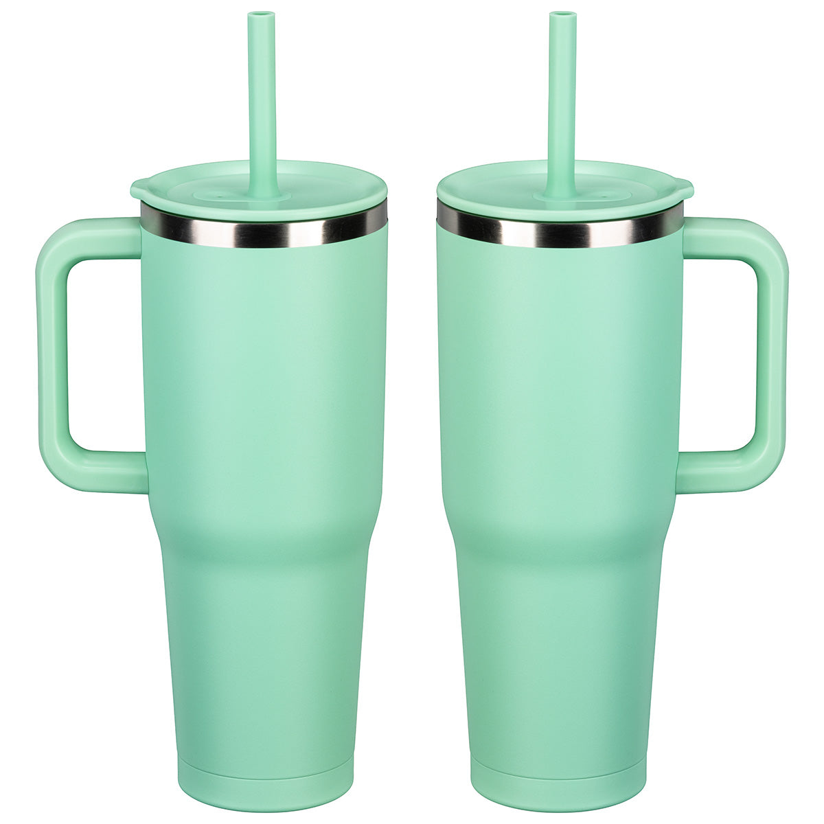 SENSO® Summit 40 oz Insulated Stainless Steel Travel Mug with Press-In Straw Lid