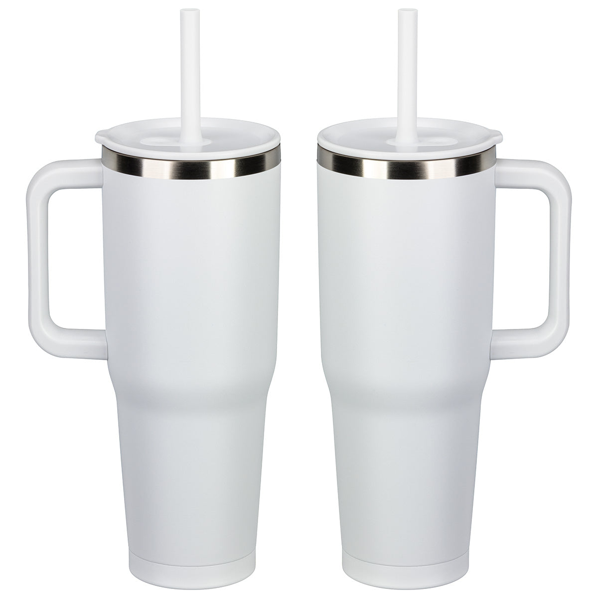 SENSO® Summit 40 oz Insulated Stainless Steel Travel Mug with Press-In Straw Lid