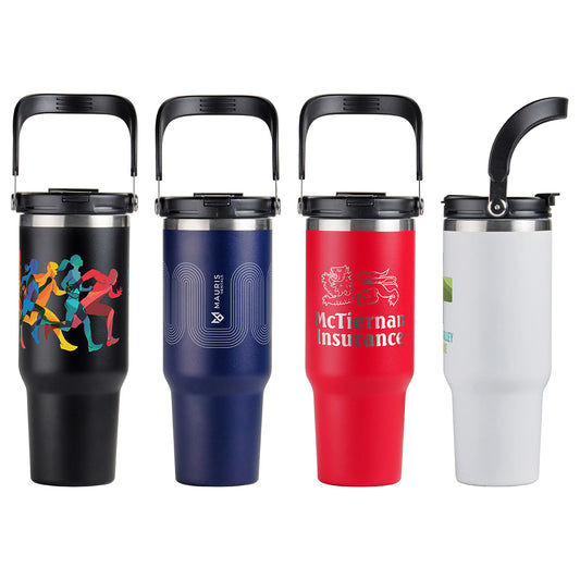 Black SENSO® Venture DuoFlow 40 oz Vacuum Insulated Stainless Steel Travel Tumbler