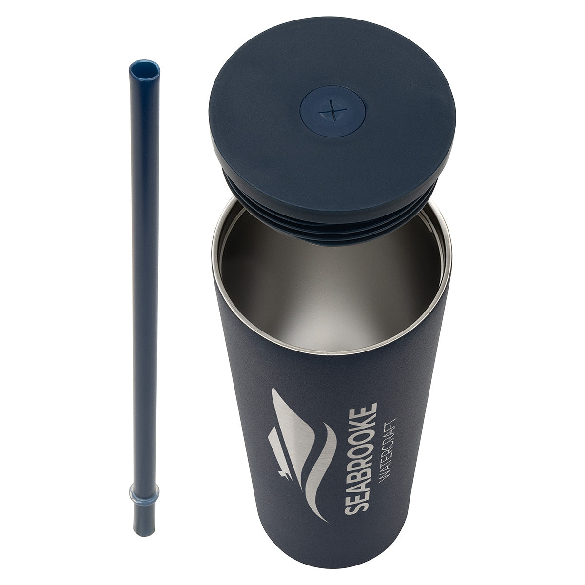 Black Bradford 24 oz Vacuum Insulated Stainless Steel Tumbler with Straw