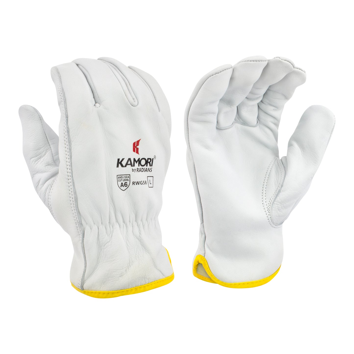 RWG58 KAMORI® A6 White Grain Goatskin Driver - Size 2X