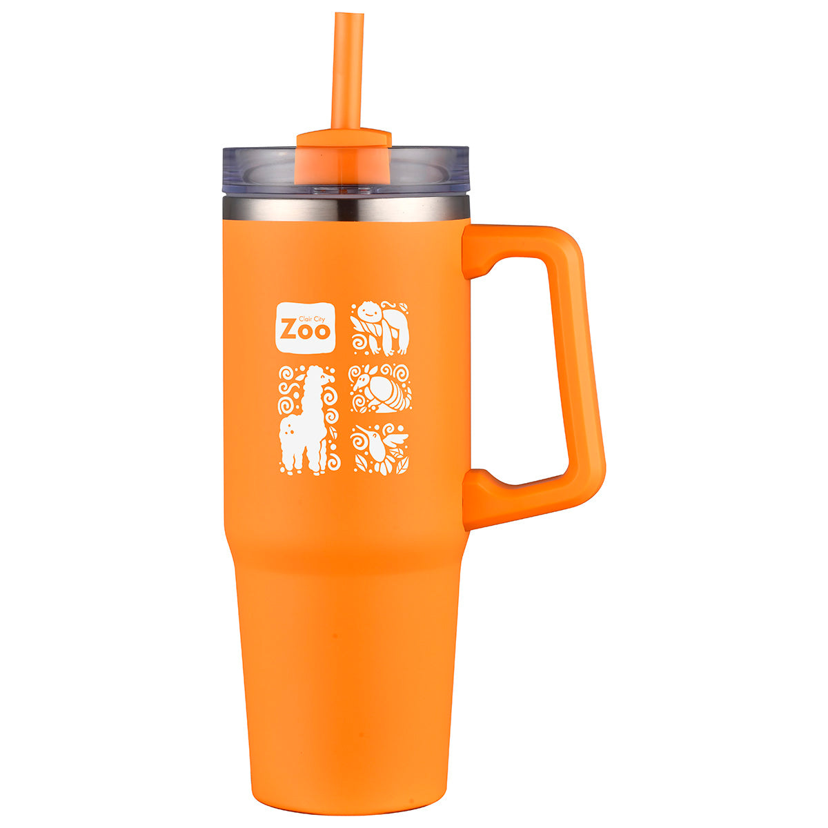 Milo 30 oz Vacuum Insulated Stainless Steel Mug with Straw