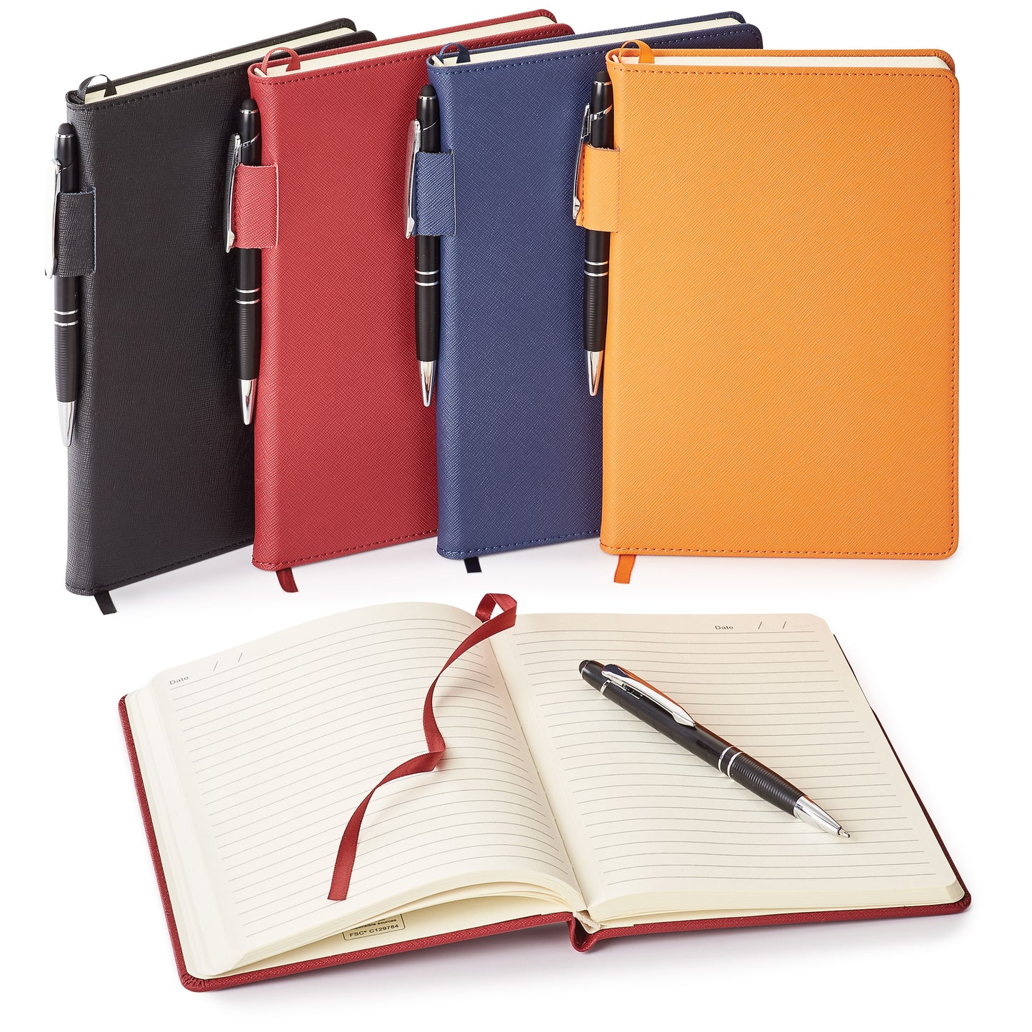 Genuine leather non-refillable journal kit