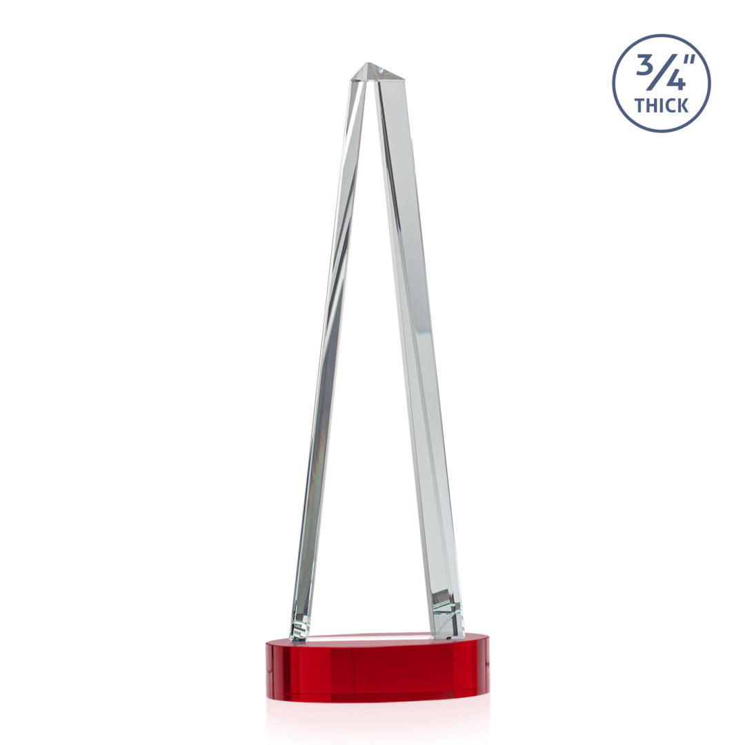 Majestic Tower VividPrint™ Award on Alberton Base - Red