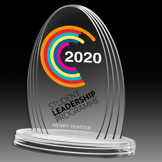 Oval Legend Award (6 1/4" x 7 3/4" x 3/4") - Laser Engraved