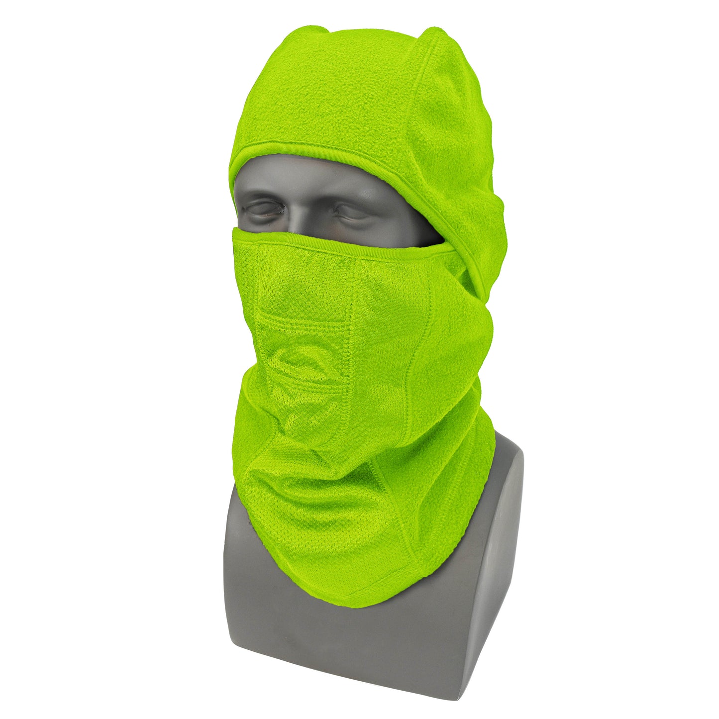 Nordic Blaze® RWL25 Hinged Fleece Balaclava - High Visibility Green