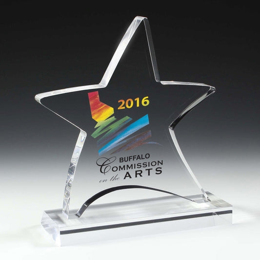 Moving Star Award - Laser Engraved