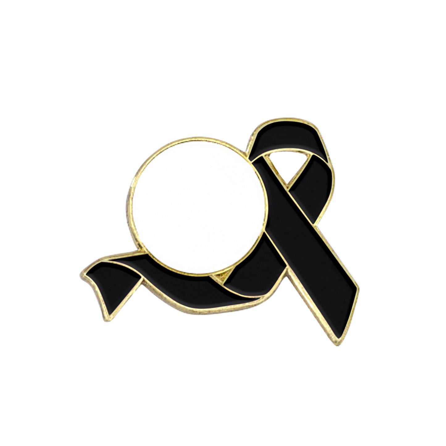 Awareness Ribbon Lapel Pins w/ Custom Logo