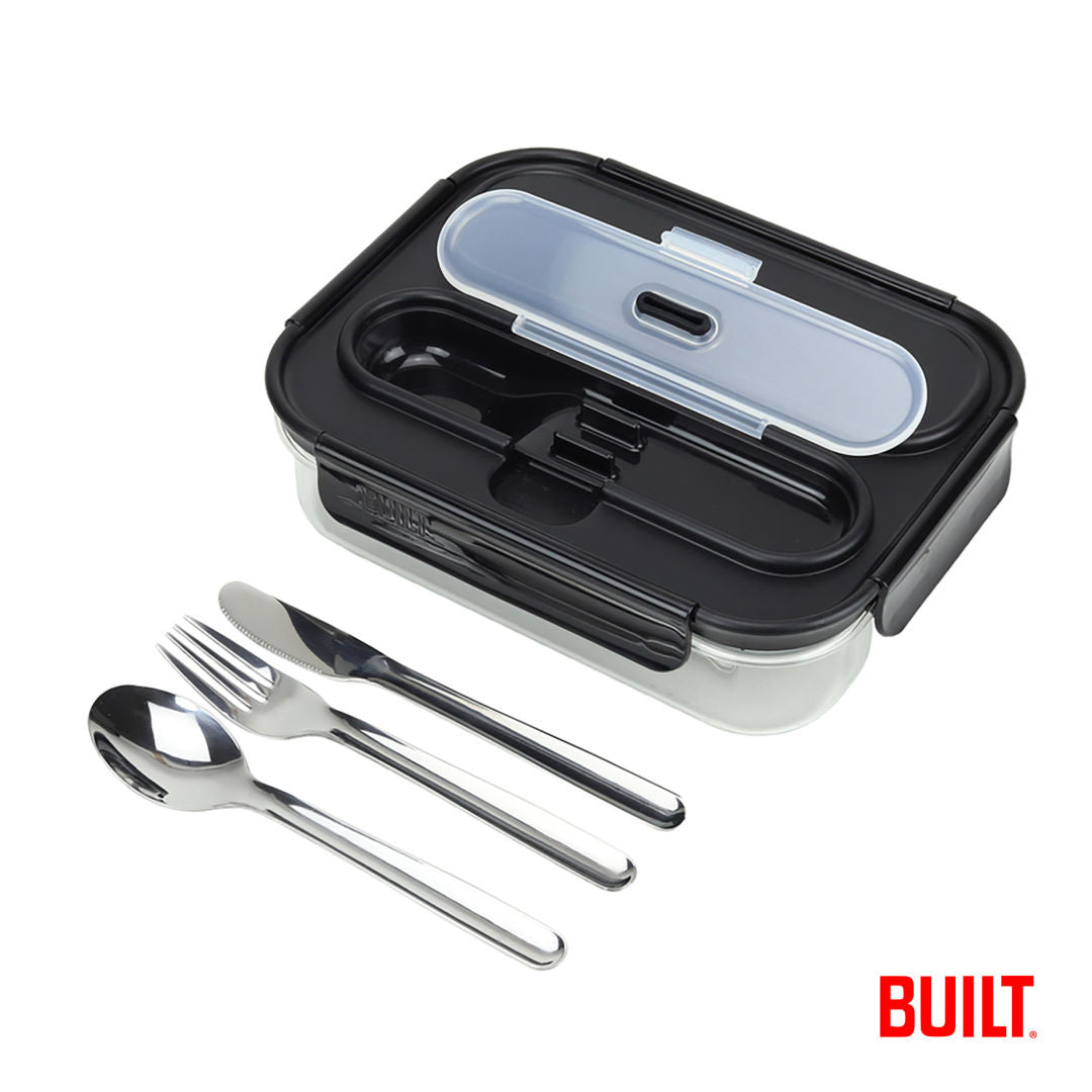 BUILT® 2 Compartment Bento Lunch Box w/Ice Pack