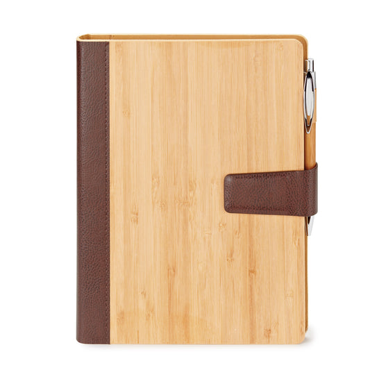 Bamboo refillable journal