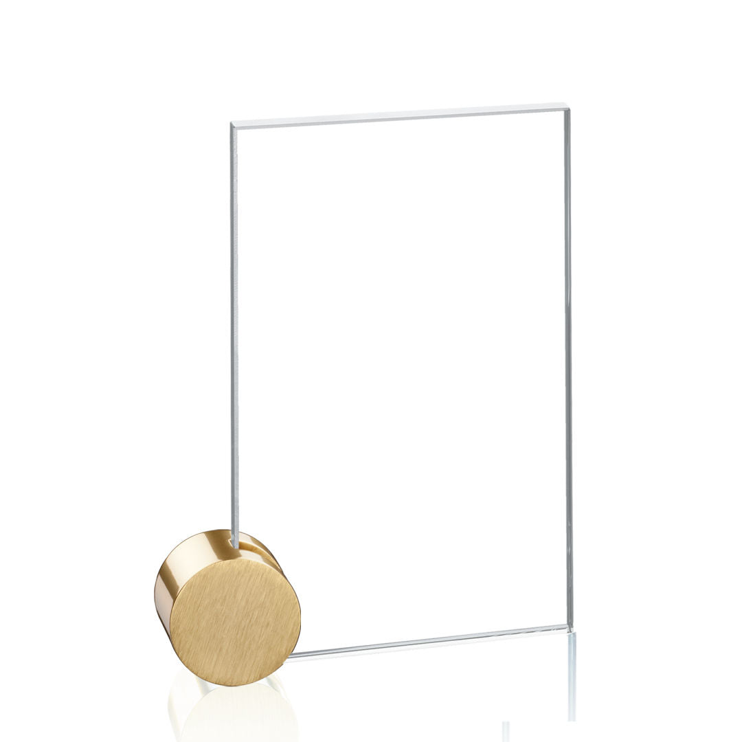 Bermuda VividPrint™ Award - Starfire/Gold Circle