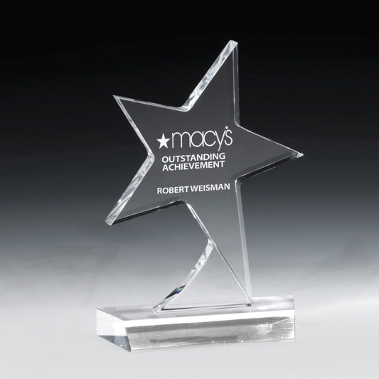 Standing Star Award - 4 Color Process - (5" x 7" x ¾")