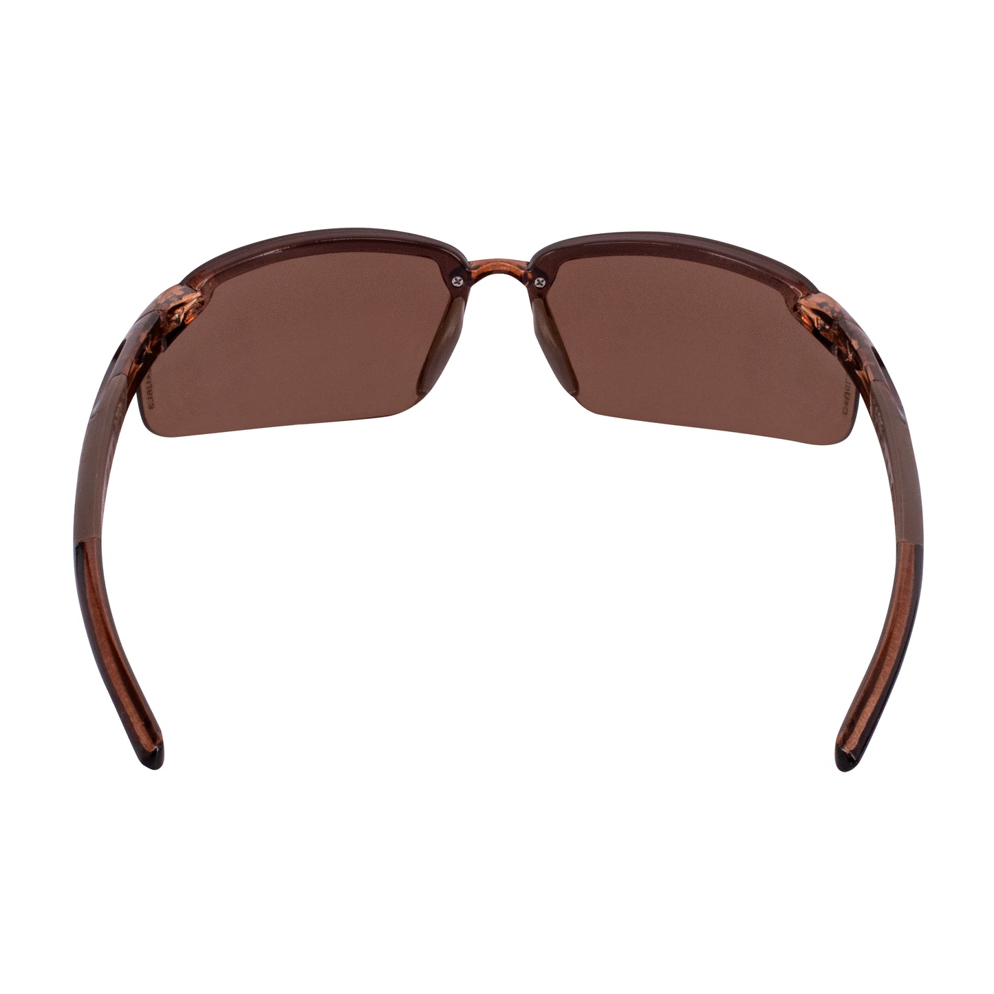 ES5 Premium Safety Eyewear - Crystal Brown Frame - Polarized Brown Lens