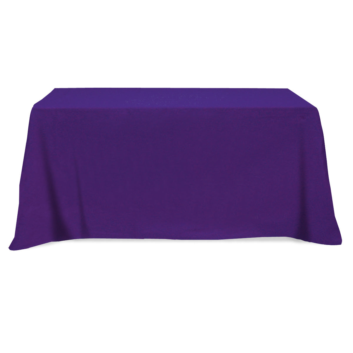 Flat Poly/Cotton 3-sided Table Cover - fits 6' standard table