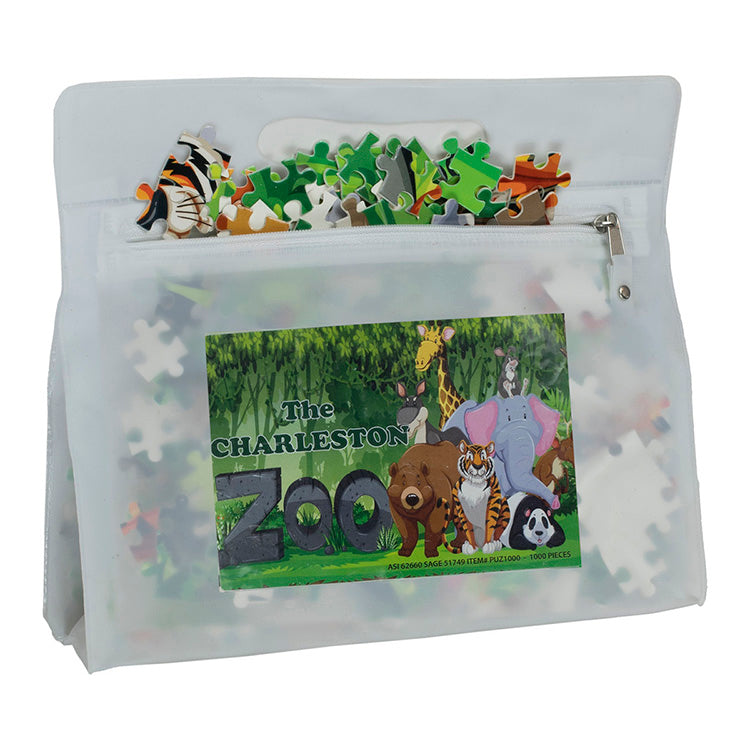 "QUINCY" 500 Piece Full Color Custom Jigsaw Puzzle In Deluxe Vinyl Storage Pack