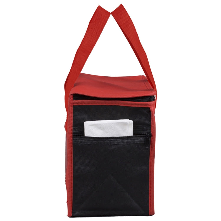 8"W x 8-1/2”H x 6”Gusset - "SUPER FROSTY" Insulated Food Delivery Bag – Lunch Size Tote