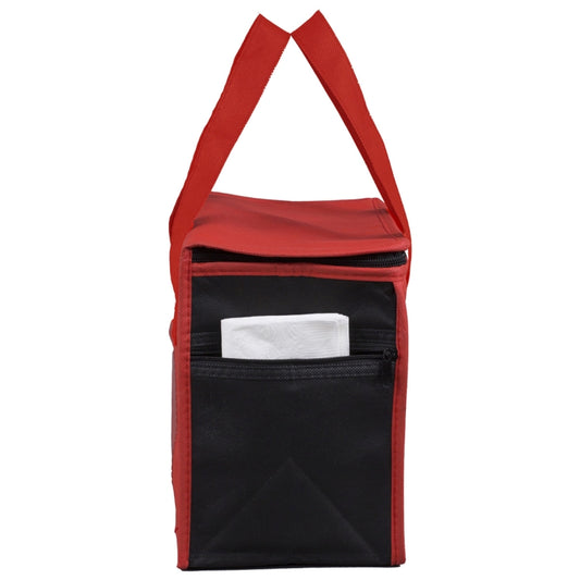 8"W x 8-1/2”H x 6”Gusset - "SUPER FROSTY" Insulated Food Delivery Bag – Lunch Size Tote
