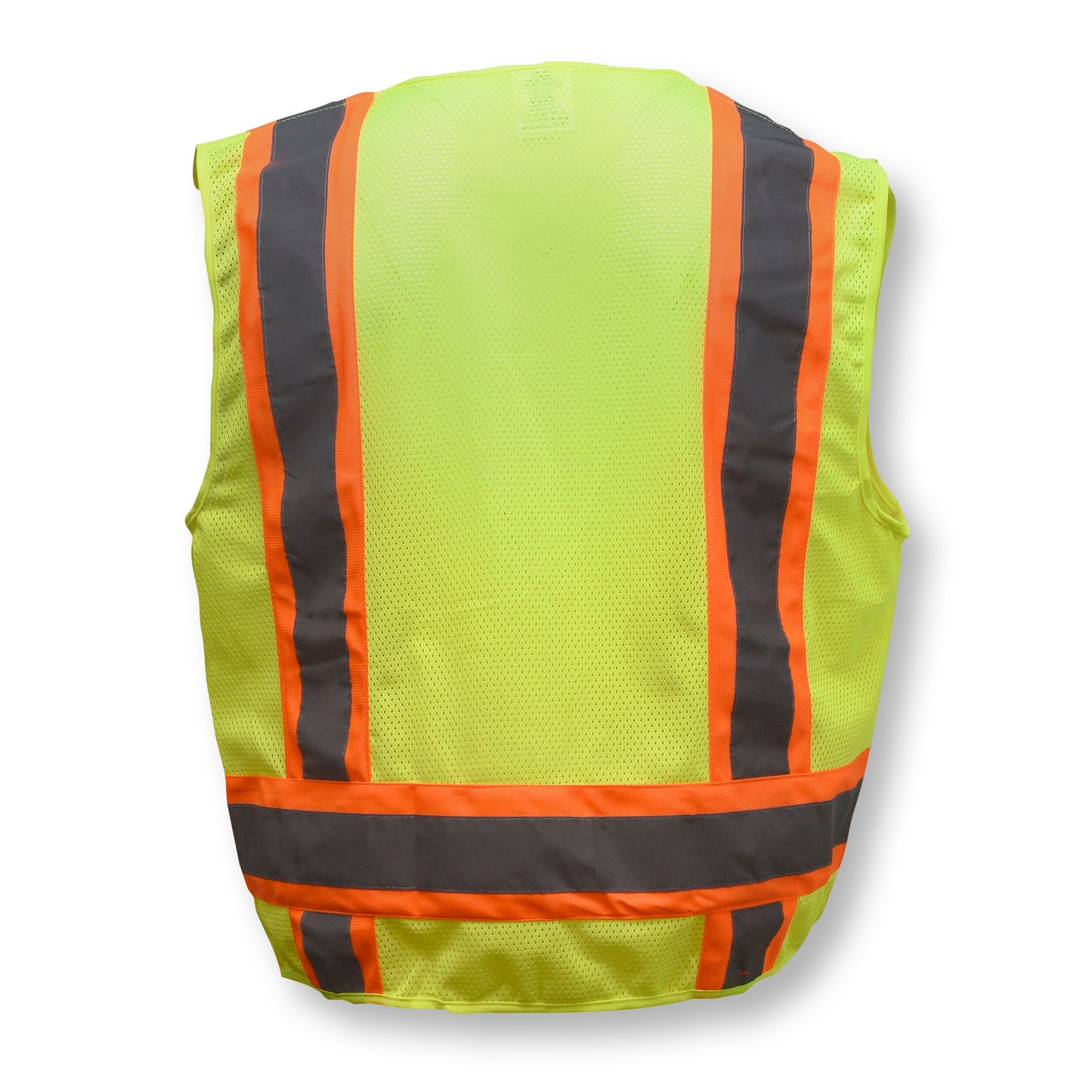 SV6 Two Tone Surveyor Type R Class 2 Solid/Mesh Safety Vest - Green - Size 2X