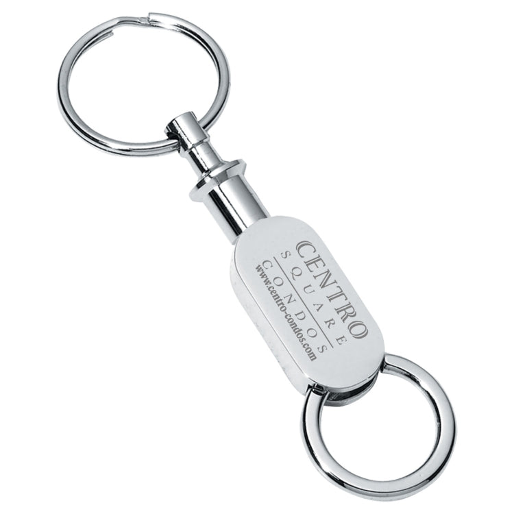 "Helix" Laser Engraved Pull Apart-Metal Valet Keyholder