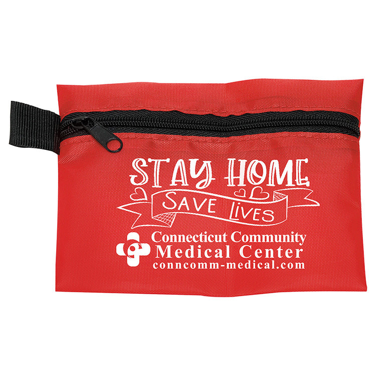 "ORERON" 11 Pcs Antiseptic and Protective First Aid Kit in Zipper Pouch