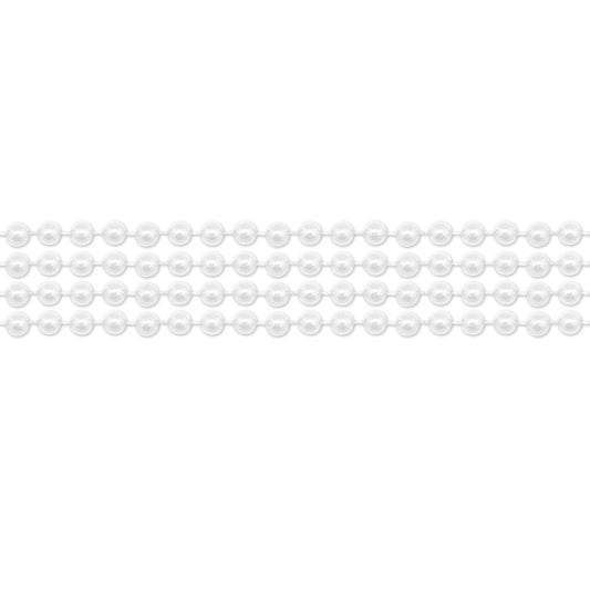White 12 Mm Pearl Bead Necklace (12 Pack)