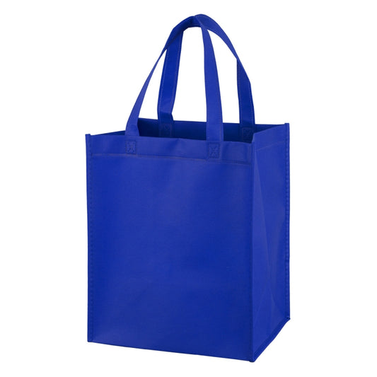 10”W x 12"H x 8" Gusset - "FULL VIEW" Junior Large Imprint Grocery Shopping Tote Bag