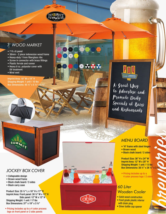 Royal Blue 60 Liter Wooden Cooler