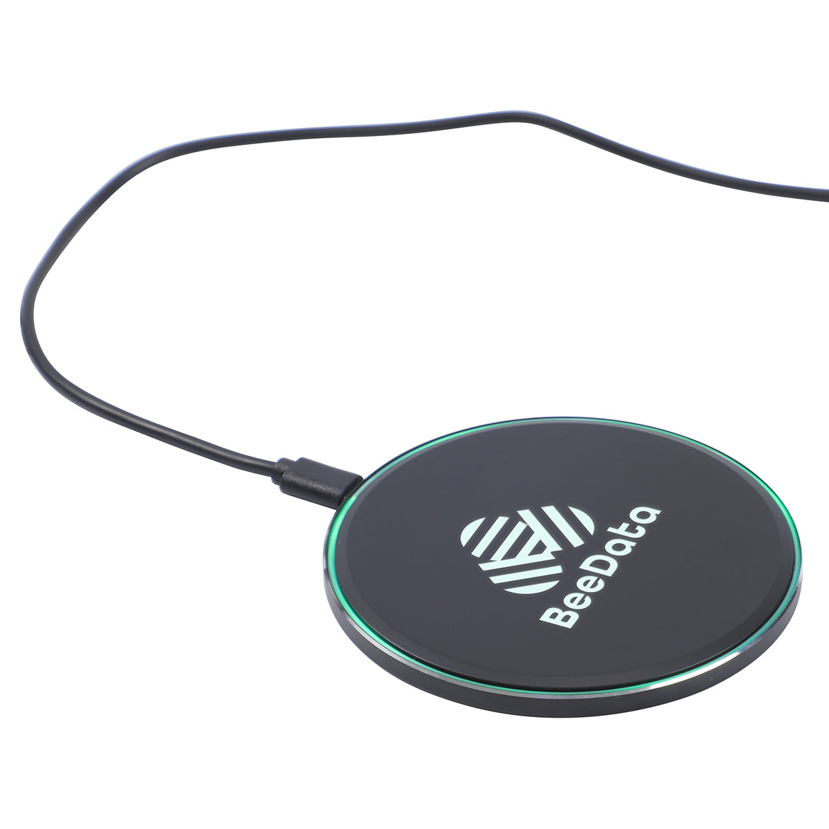 Black 15W Light-up Aluminum Wireless Charger