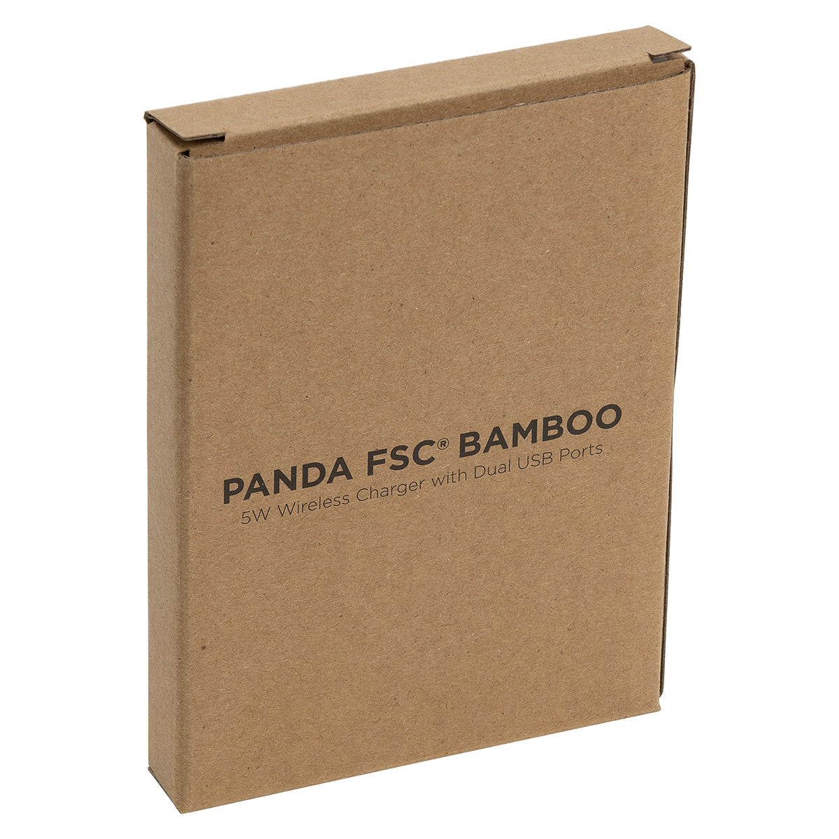Bamboo Panda FSC® Bamboo 5W Wireless Charger with Dual USB Ports