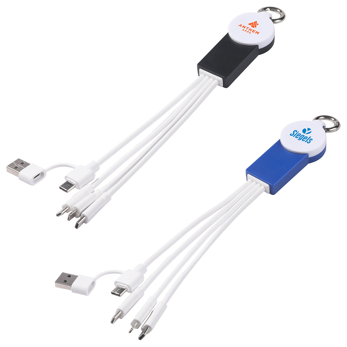 Black Tribute 4-in-1 Charging Cable with Watch Charger