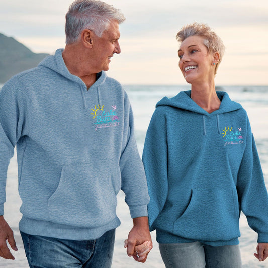 ADULT VINTAGE HEATHER HOODIE - EMBROIDERED