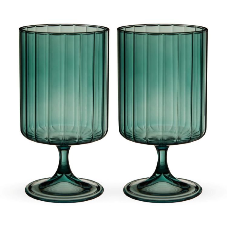 Twine Living® Malachite Stemmed Optic Tumbler