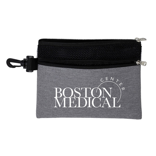 "SANTORINI" 5” x 7” Mesh Zipper Pouch