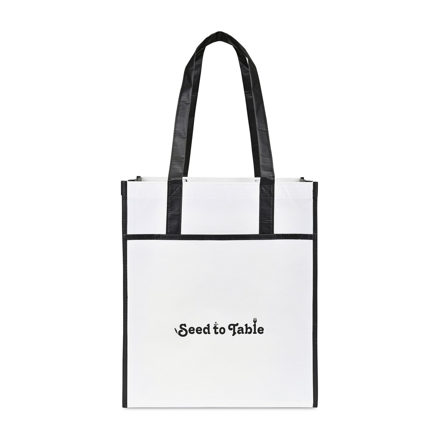Black Harlow Laminated Recycled Shopper