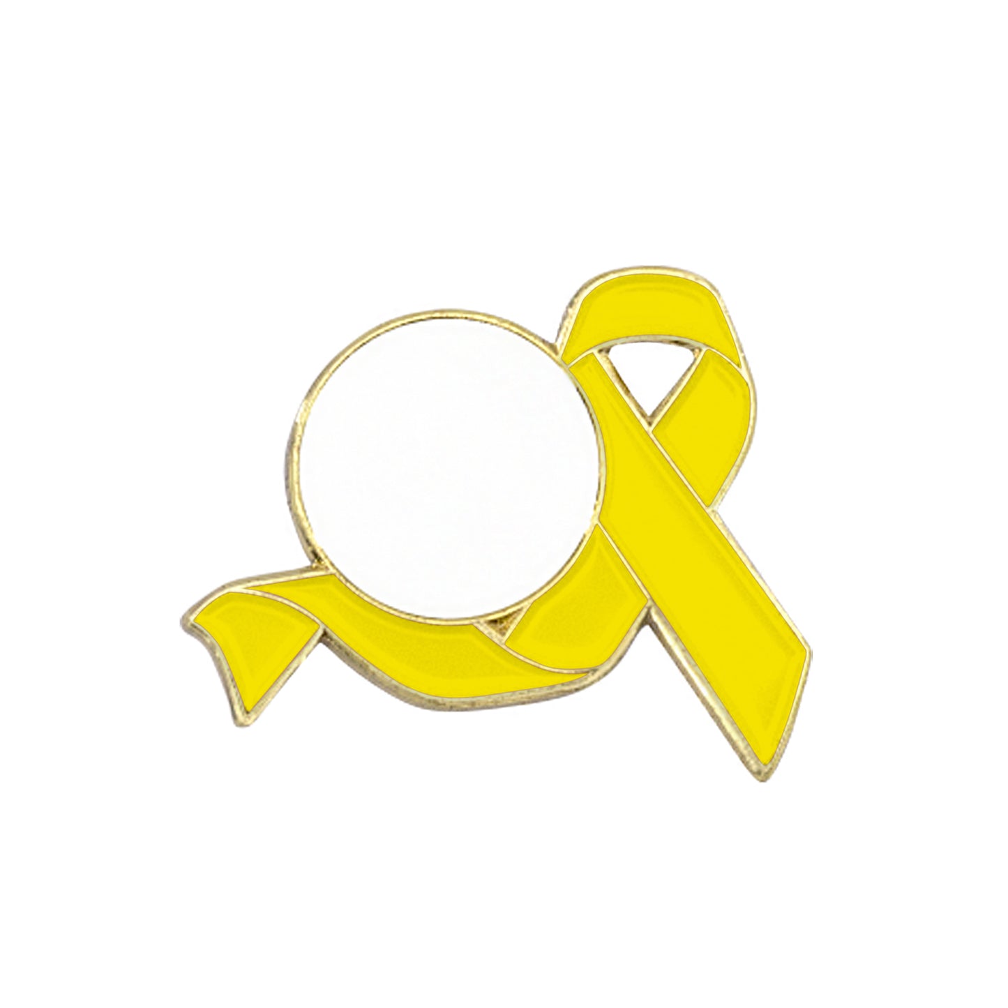 Awareness Ribbon Lapel Pins w/ Custom Logo