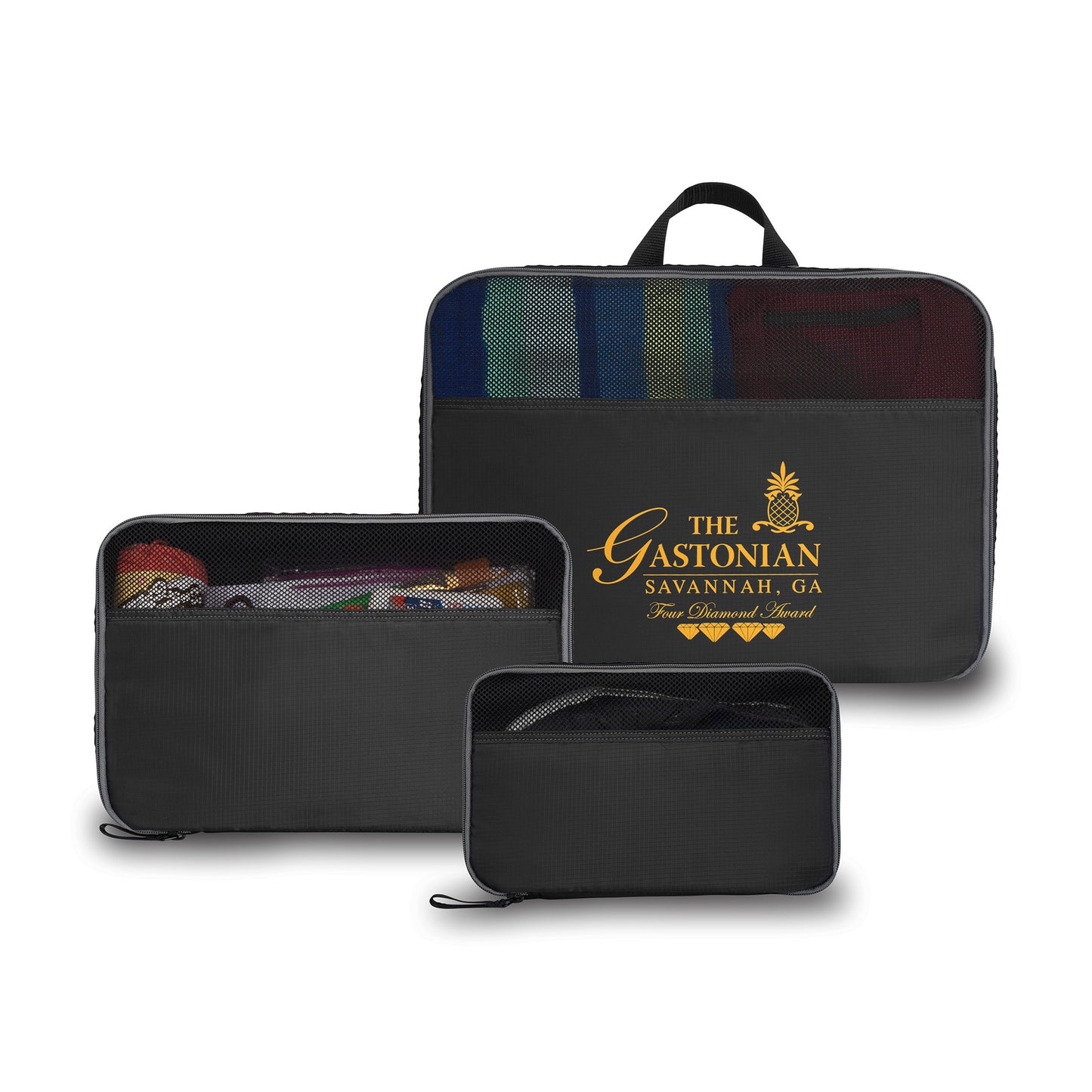Black Jetsetter 3 Piece Packing Cube Set