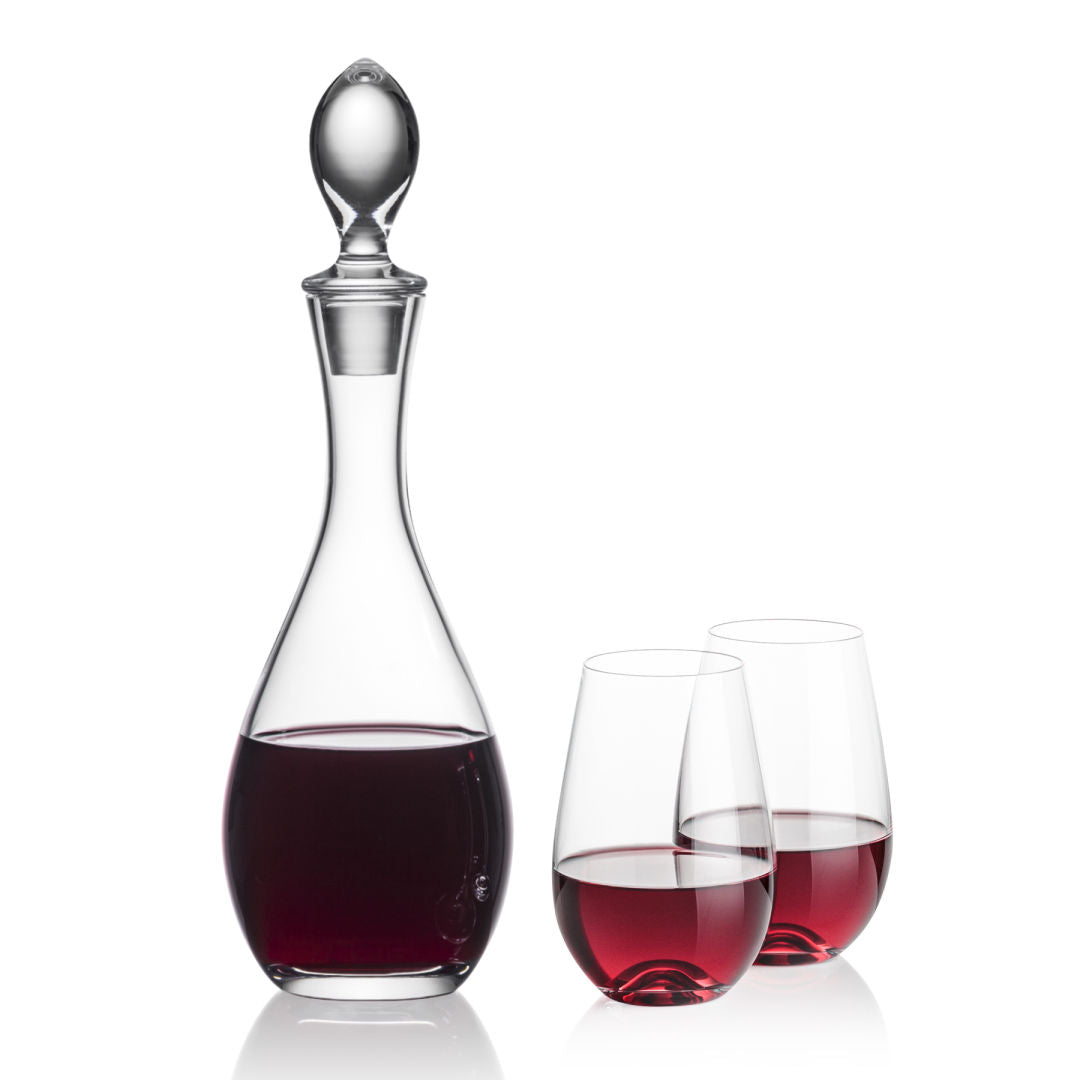 Malvern Decanter & Boston Stemless Wine