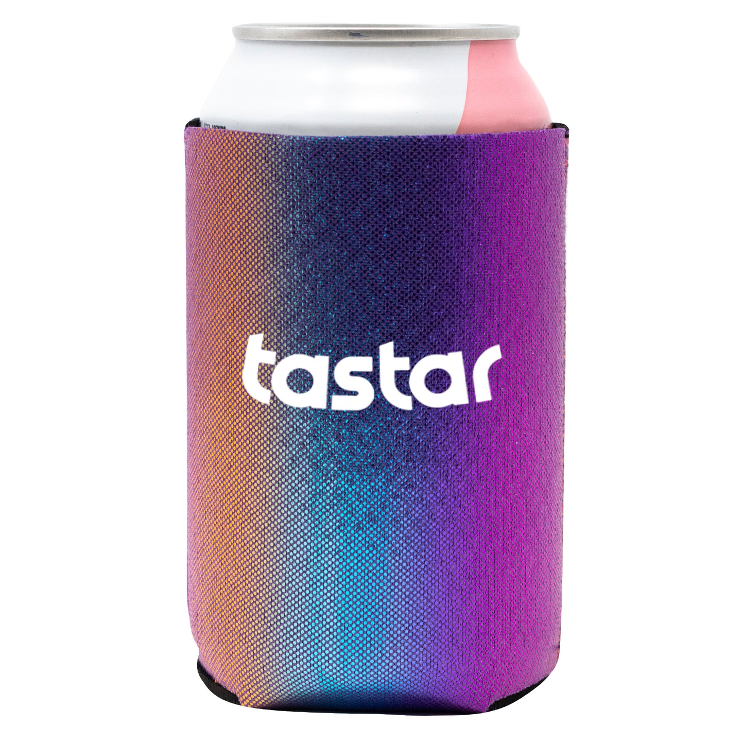 Metallic Neoprene Collapsible can cooler
