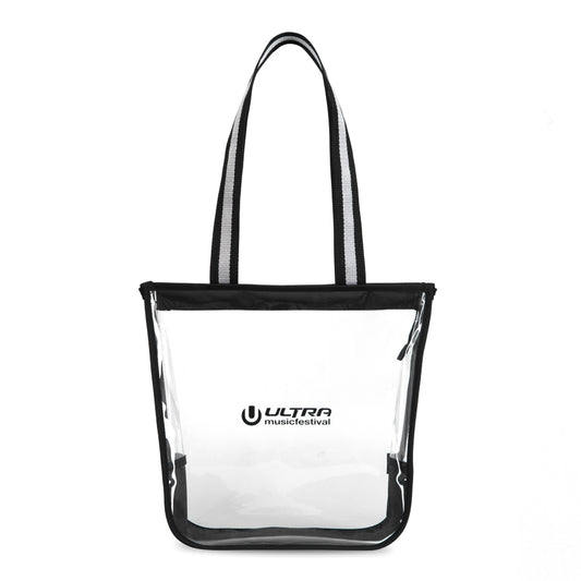 Clear Sigma Clear Zippered Tote