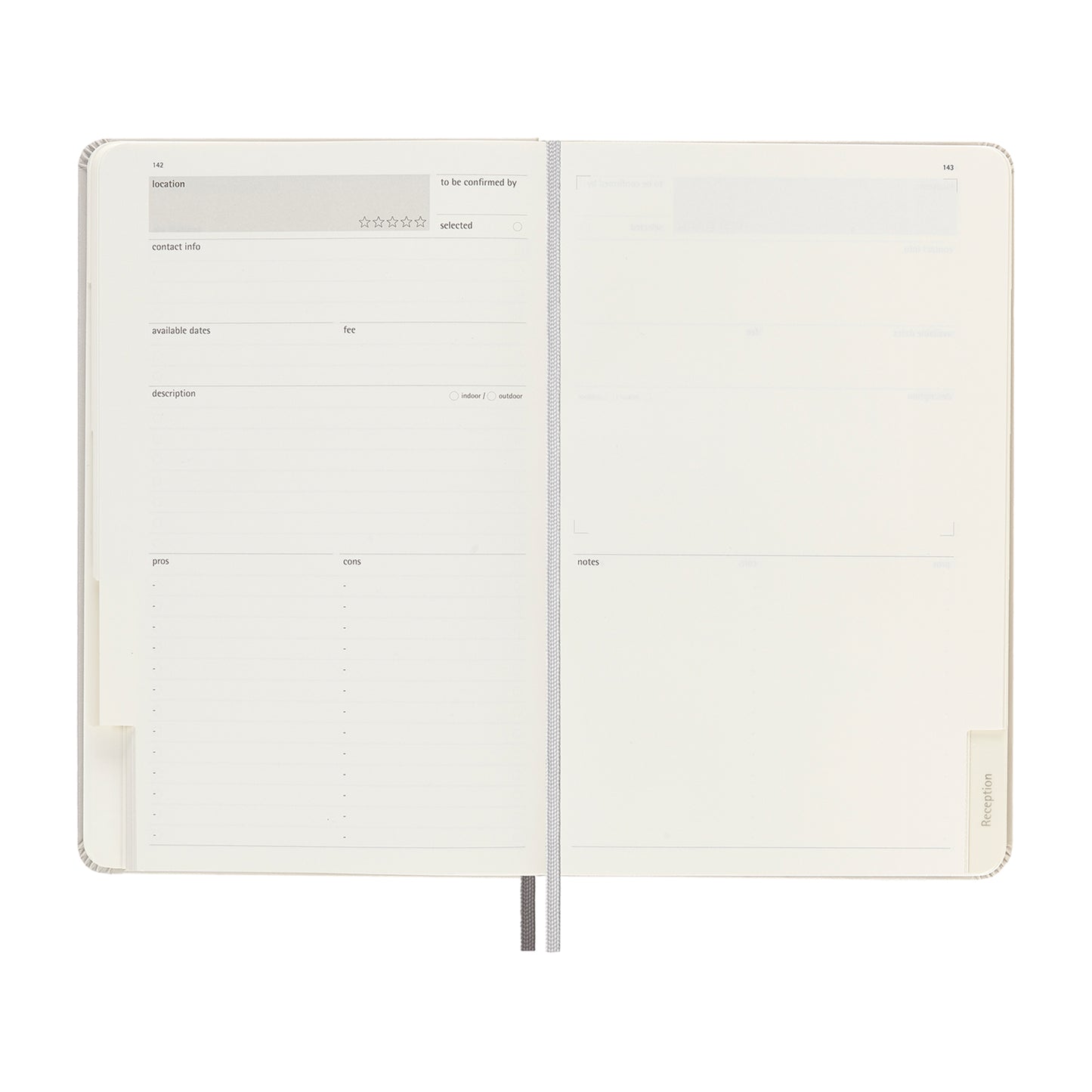 Pearl Grey Moleskine® Passion Journal - Wedding