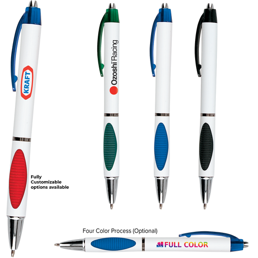 Blue Elliptic Translucent Pen