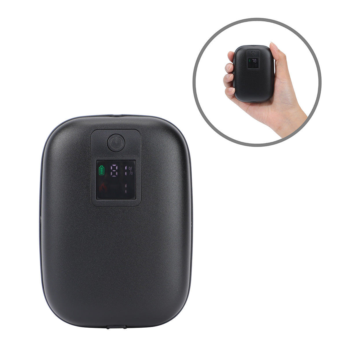 Black Ember Combo Hand Warmer & 10000mAh Power Bank