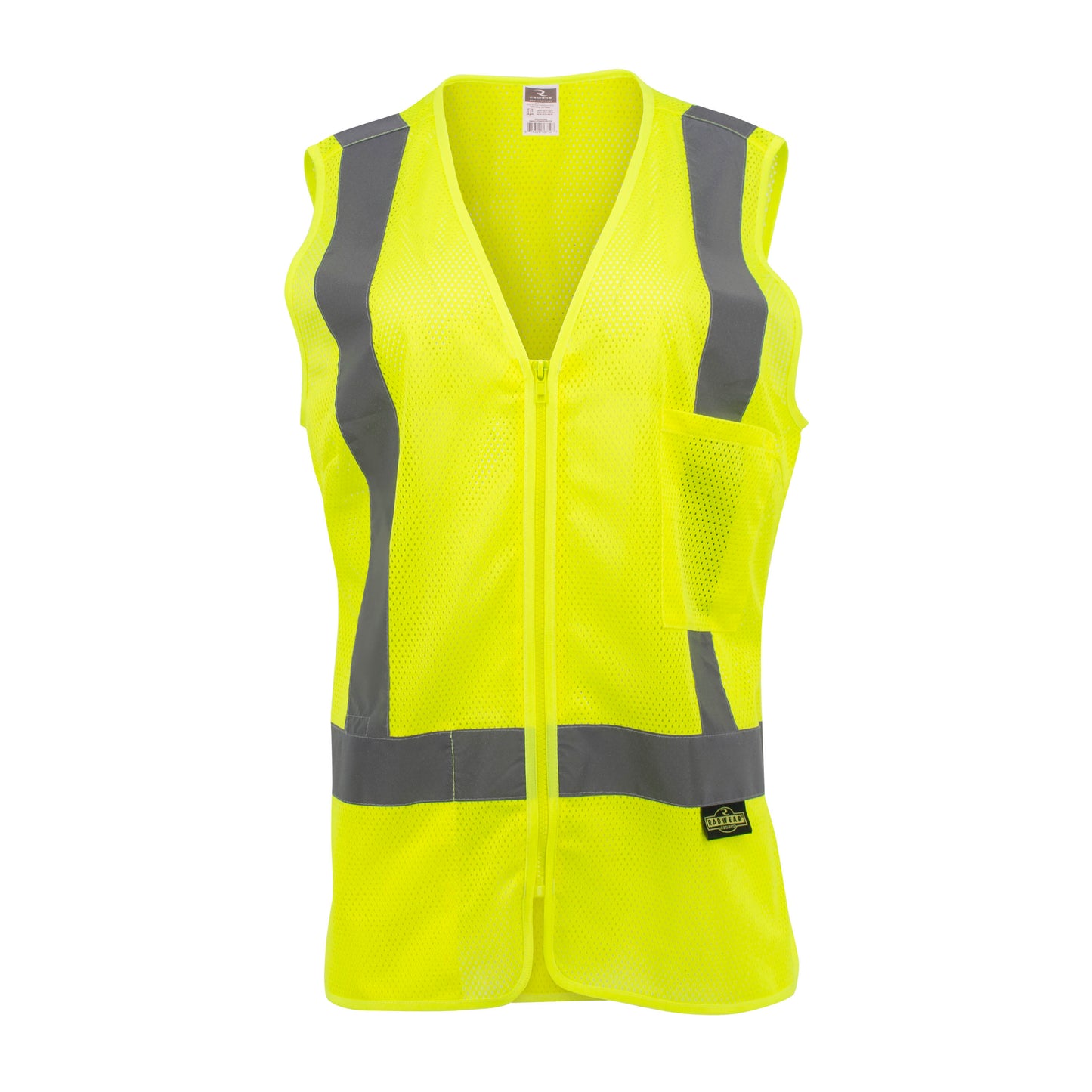 SV2ZW Women's Economy 2 Pocket Vest - Hi-Vis Green - Size 2X