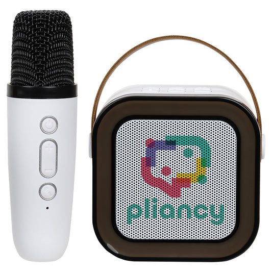 White Audition Wireless Karaoke Speaker with Microphone