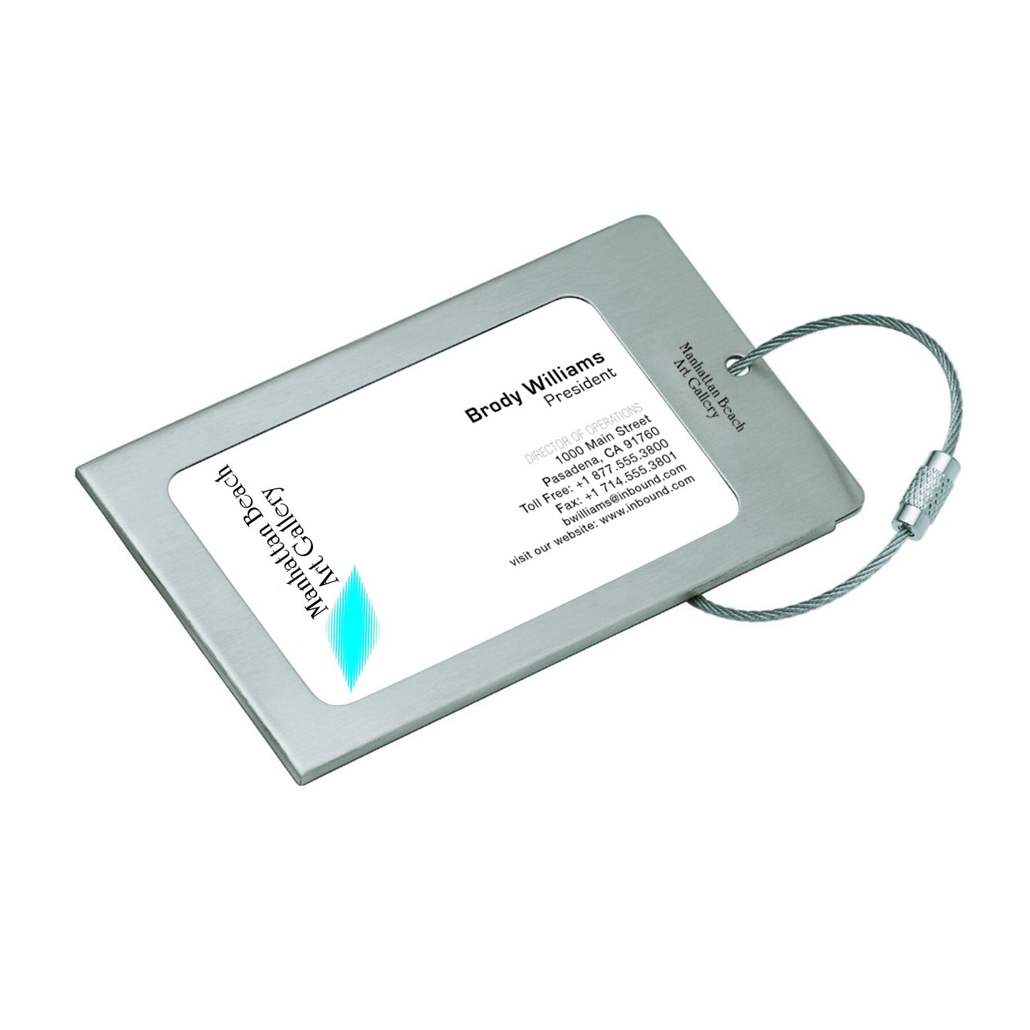 Navigor Series Steel Luggage Tag